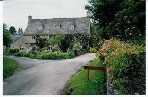 Classic Cotswolds cottage in England.