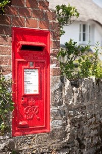 English post box. 